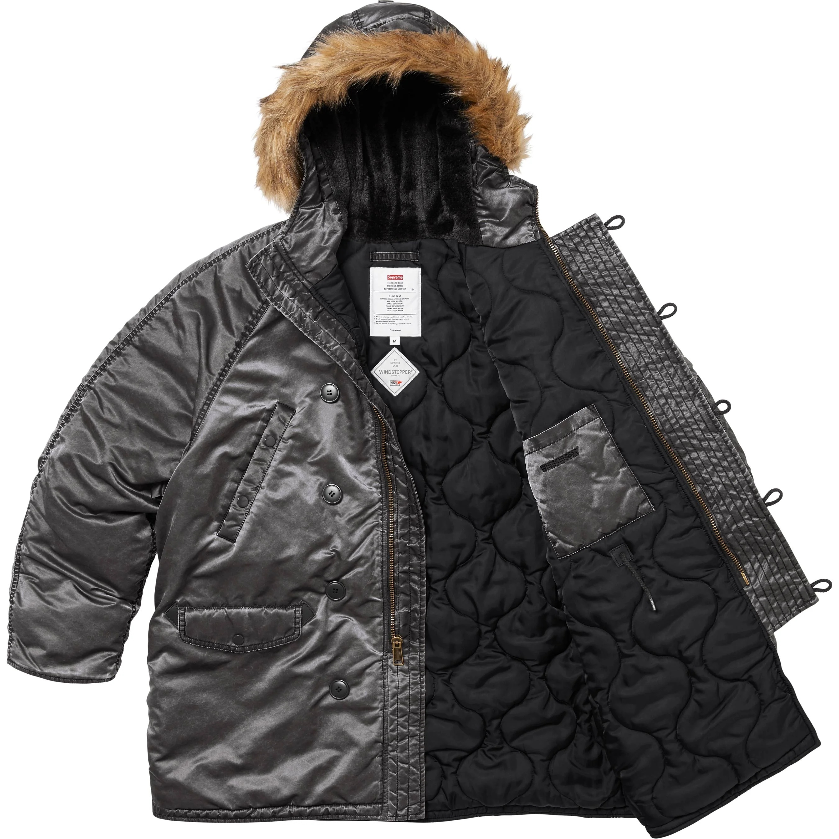 Washed Flight Satin N-3B Parka view 16